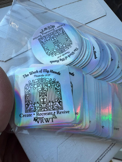 500 3" Custom Holographic Stickers