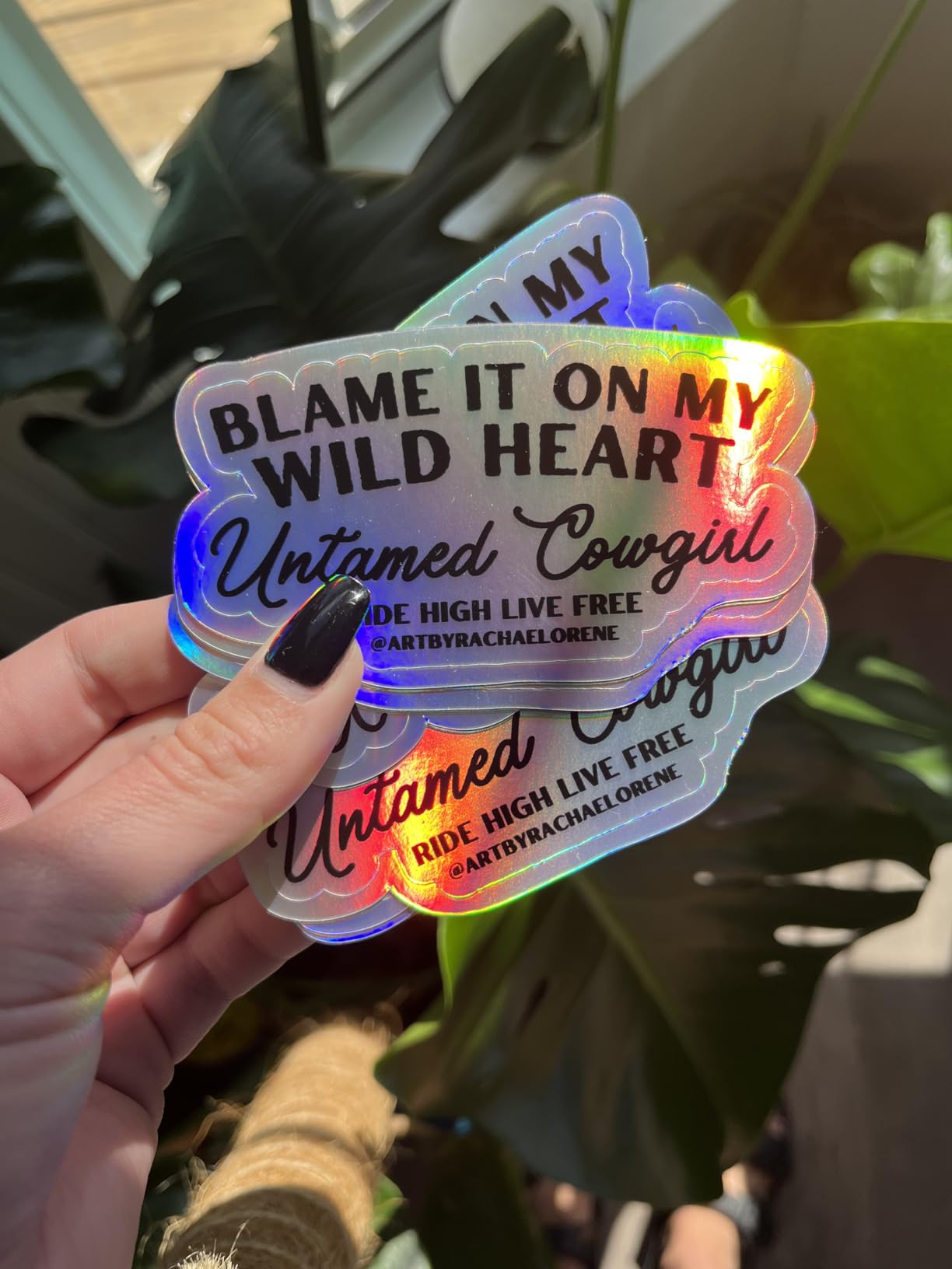 500 3" Custom Holographic Stickers