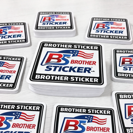 Custom Square Shape Cut Stickers