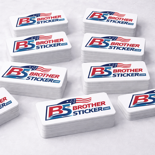 Custom Rectangle Shape Cut Stickers