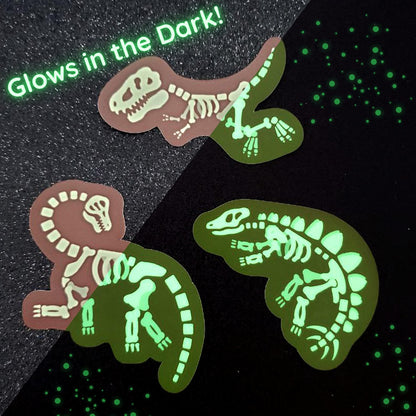 200 3" Custom Glow In The Dark Stickers